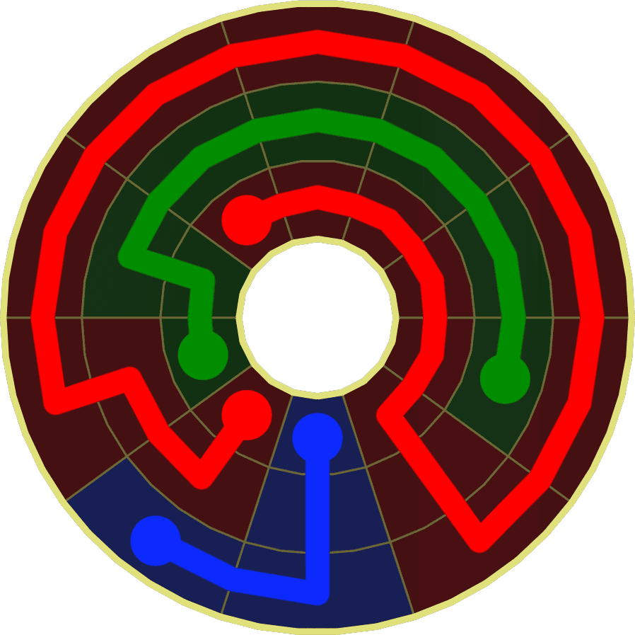 Flow Free Warps 1818 Solution