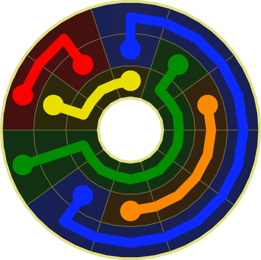 Flow Free Warps 1822 Solution
