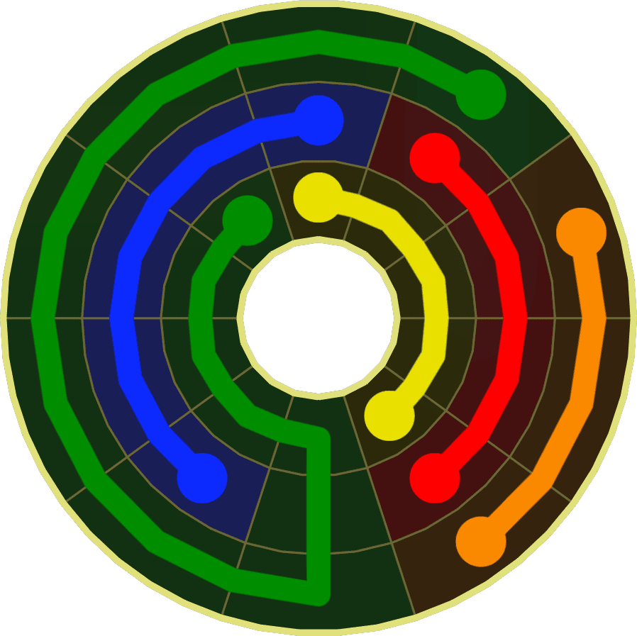Flow Free Warps 1823 Solution