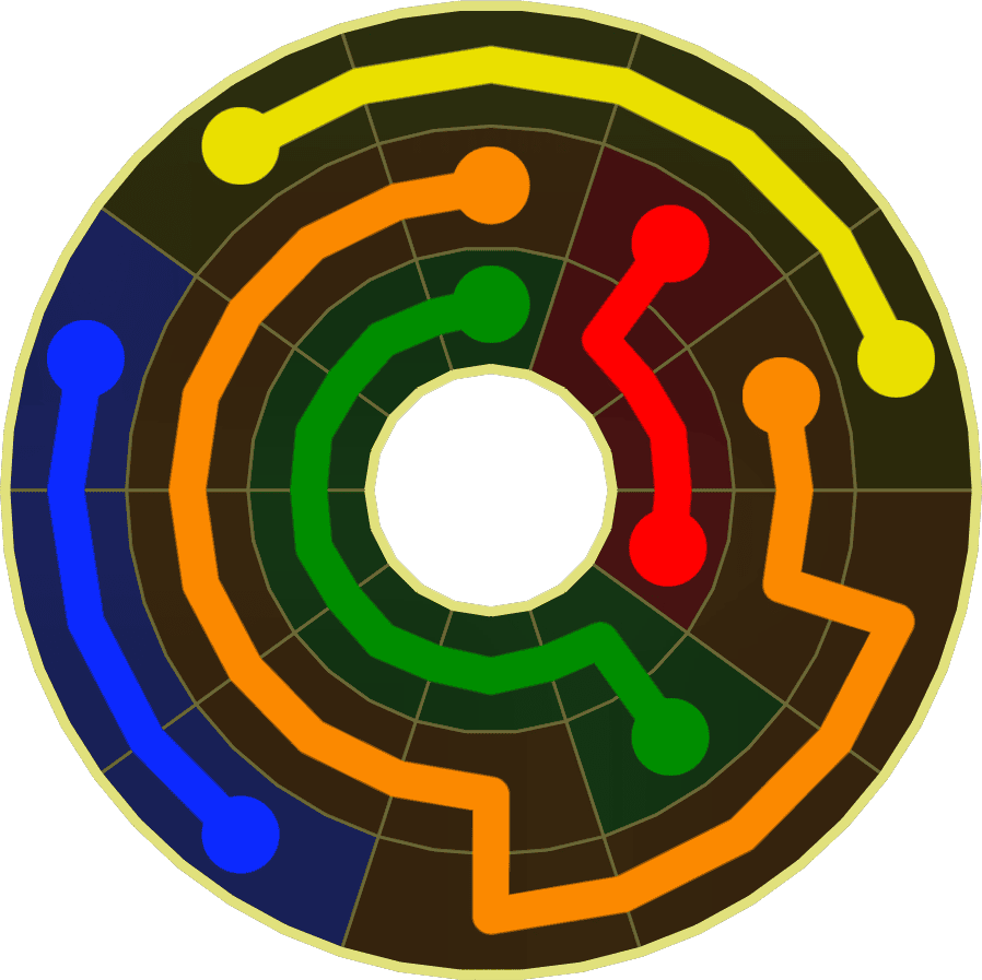 Flow Free Warps 1829 Solution
