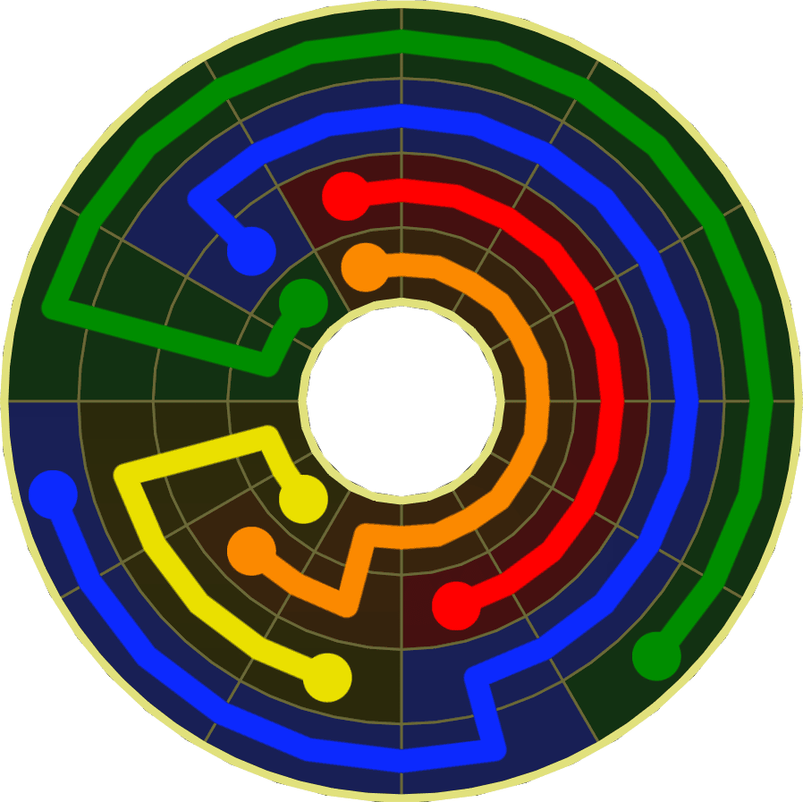 Flow Free Warps 1834 Solution