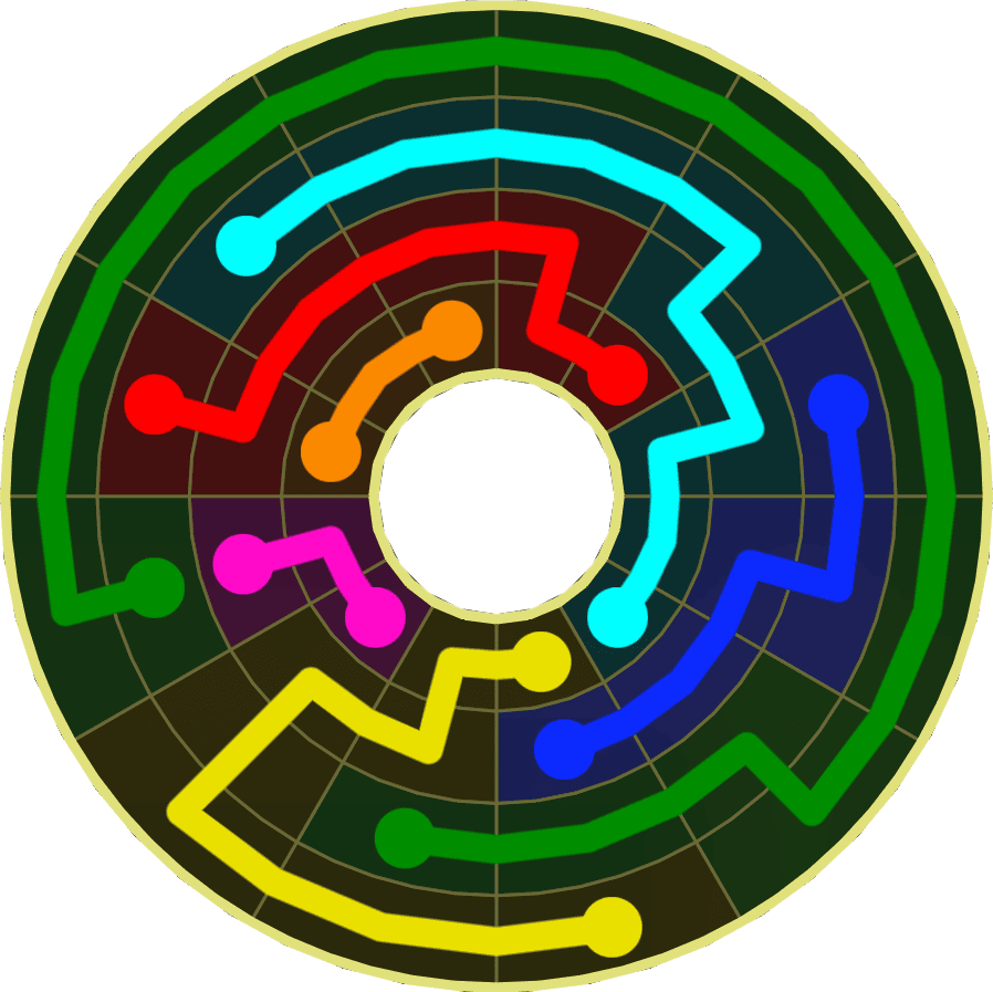 Flow Free Warps 1835 Solution