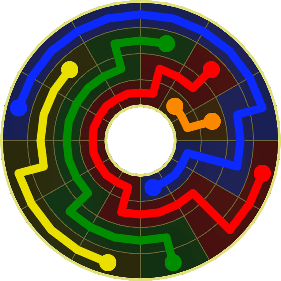 Flow Free Warps 1836 Solution