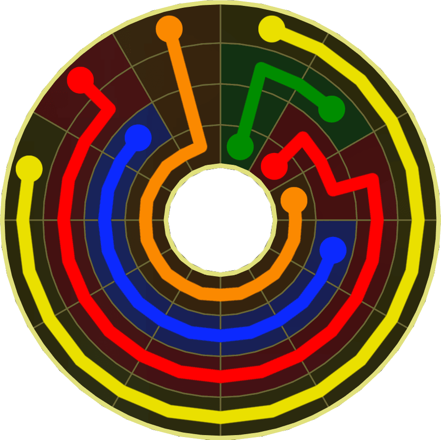 Flow Free Warps 1837 Solution