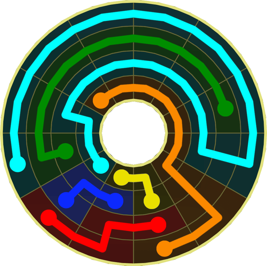 Flow Free Warps 1844 Solution