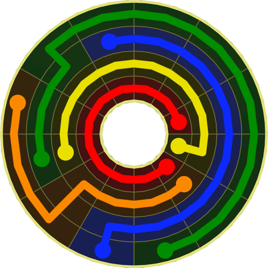 Flow Free Warps 1852 Solution