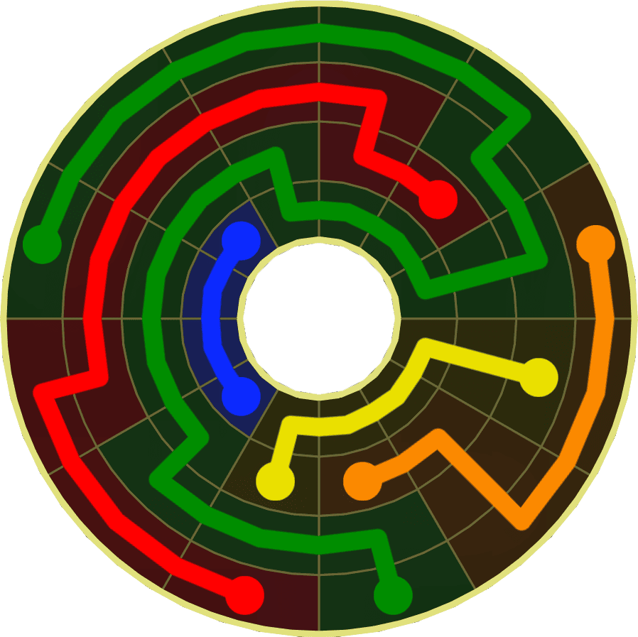 Flow Free Warps 1854 Solution
