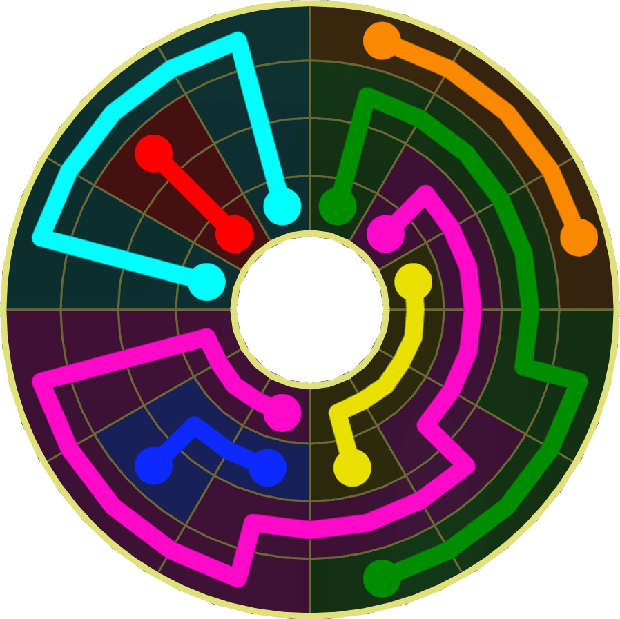 Flow Free Warps 1858 Solution