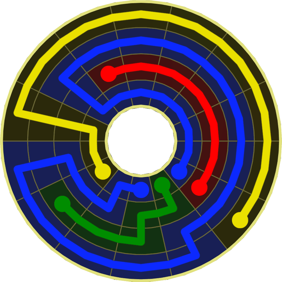Flow Free Warps 1863 Solution