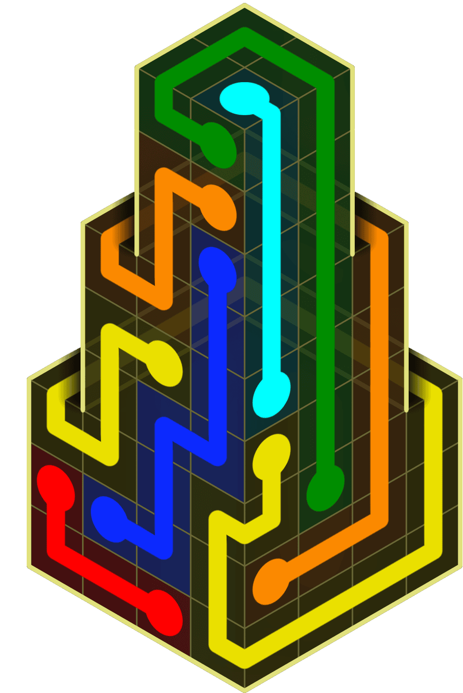 Flow Free Warps 2117 Solution