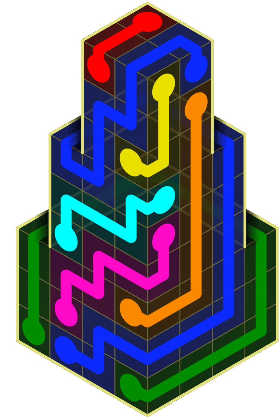 Flow Free Warps 2119 Solution