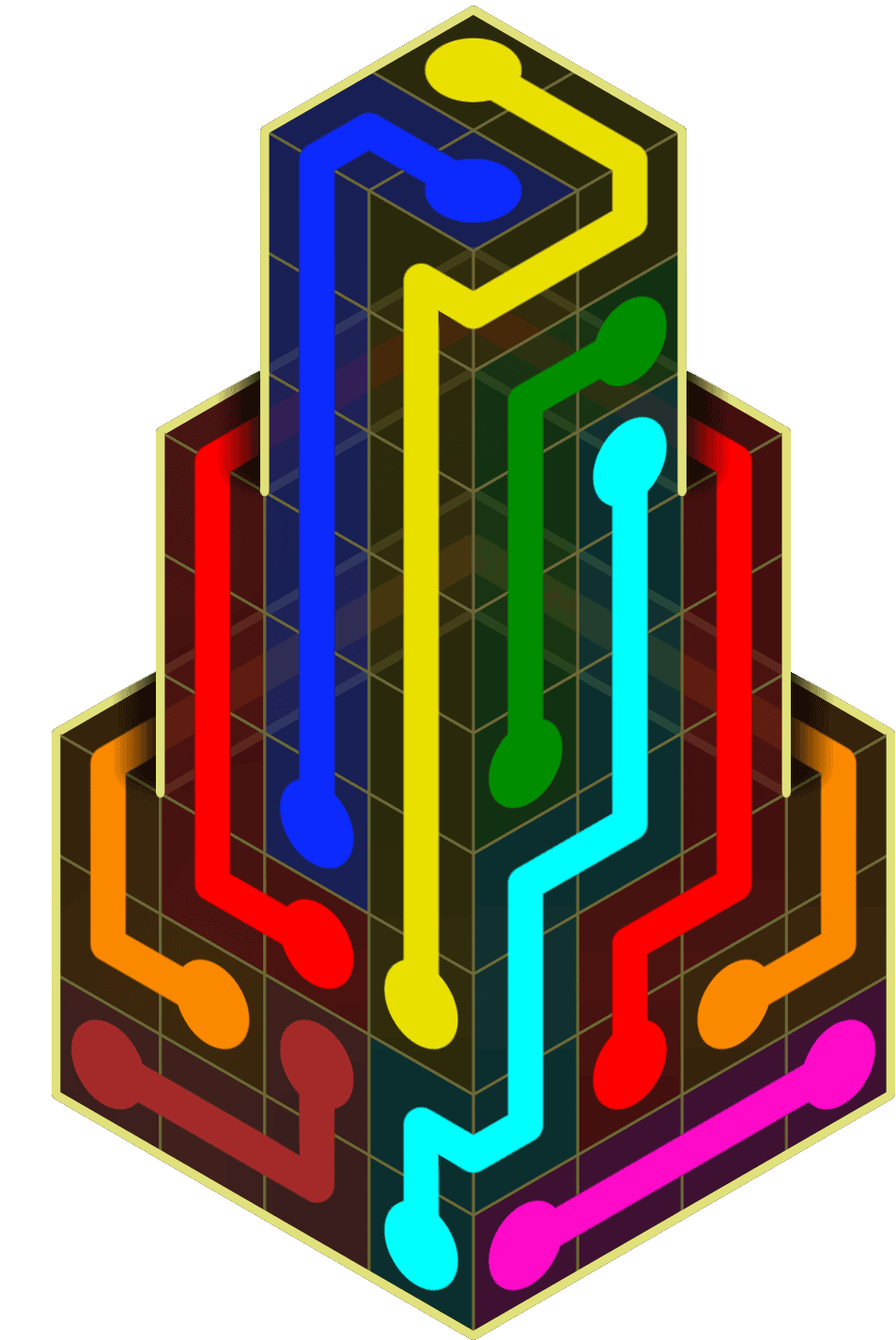 Flow Free Warps 2125 Solution