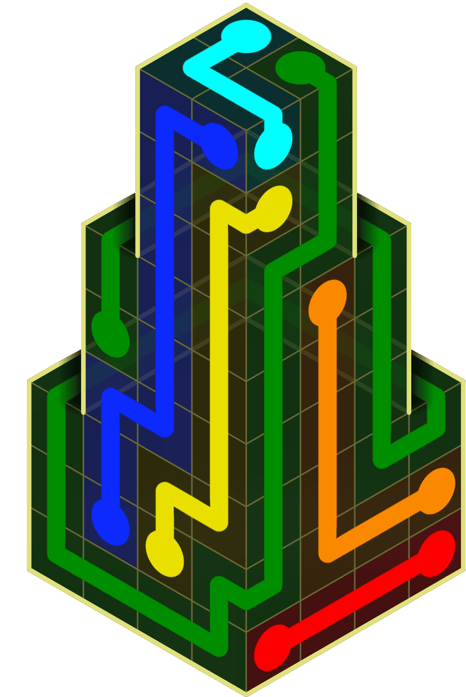 Flow Free Warps 2126 Solution