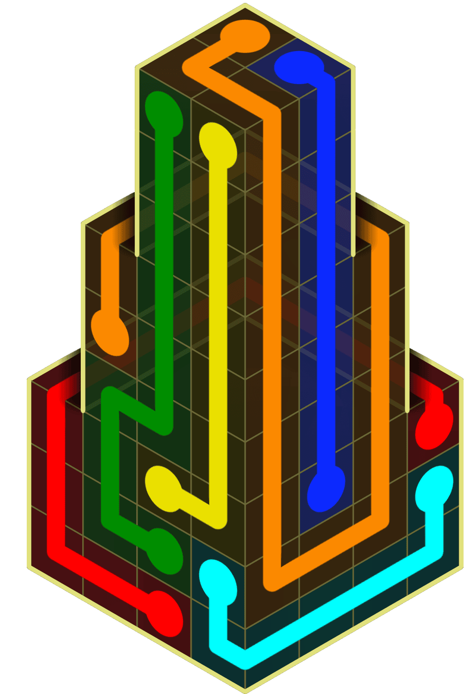 Flow Free Warps 2128 Solution
