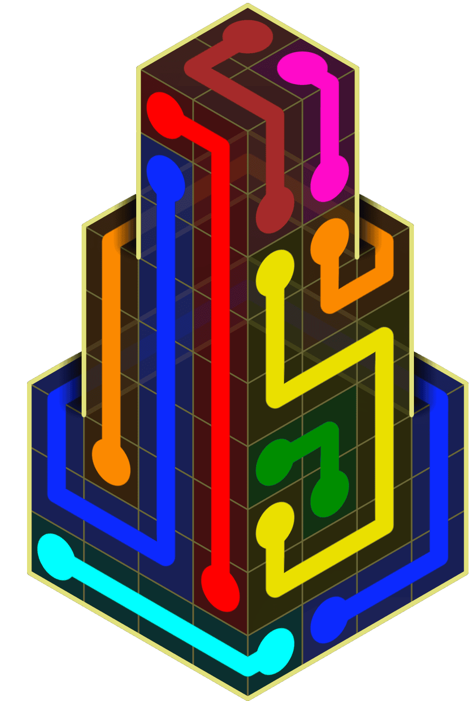 Flow Free Warps 2104 Solution