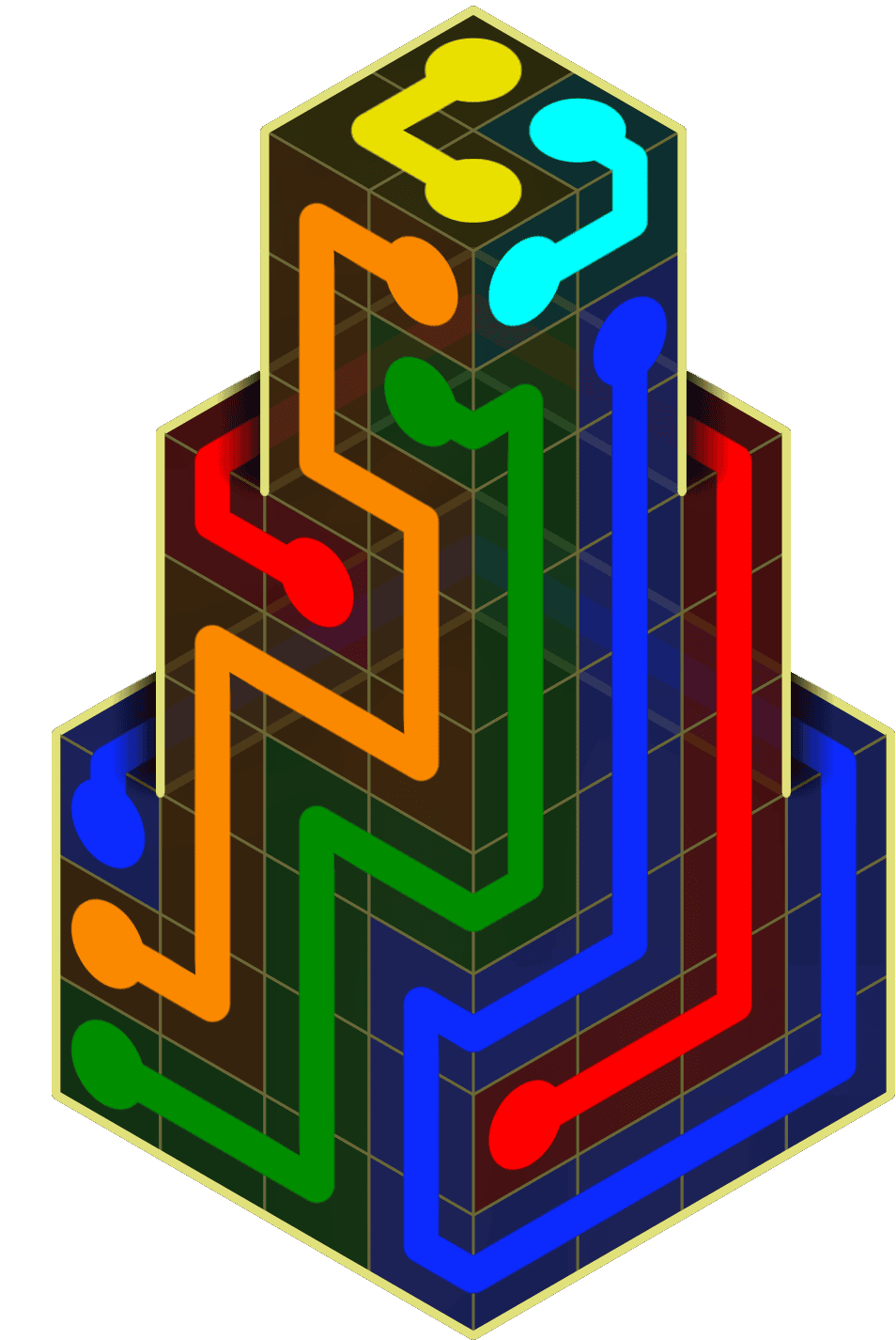 Flow Free Warps 2108 Solution