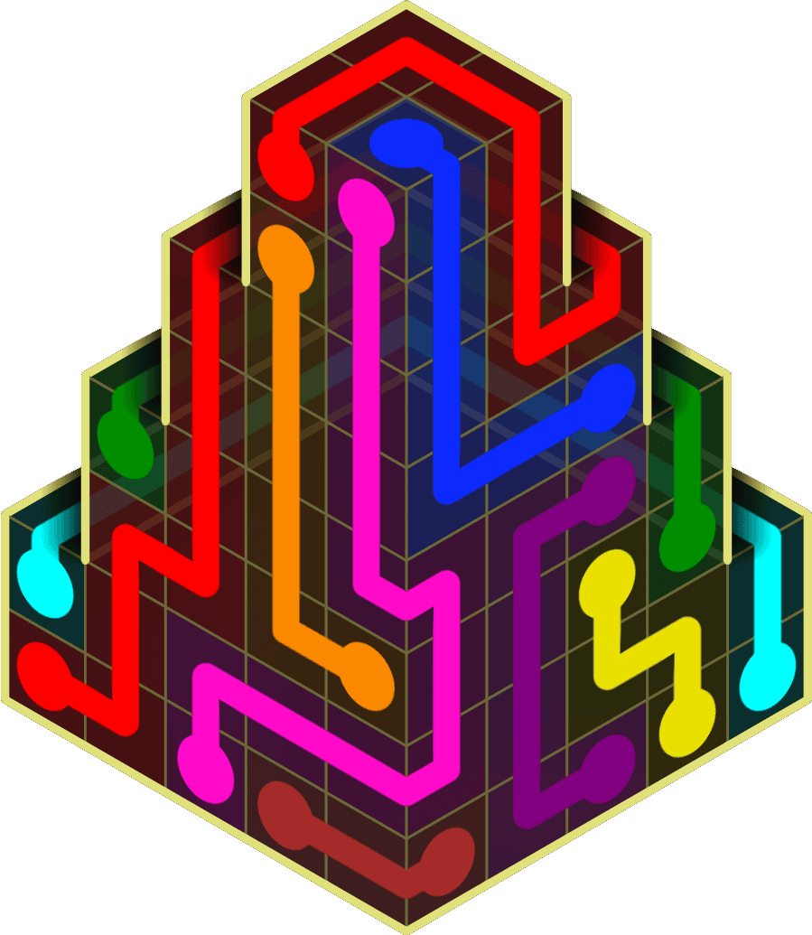 Flow Free Warps 2147 Solution