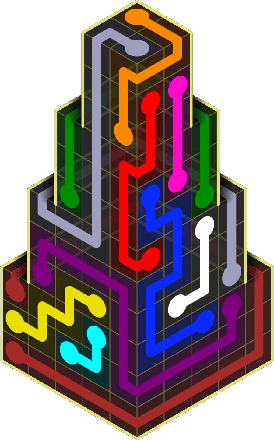 Flow Free Warps 2163 Solution