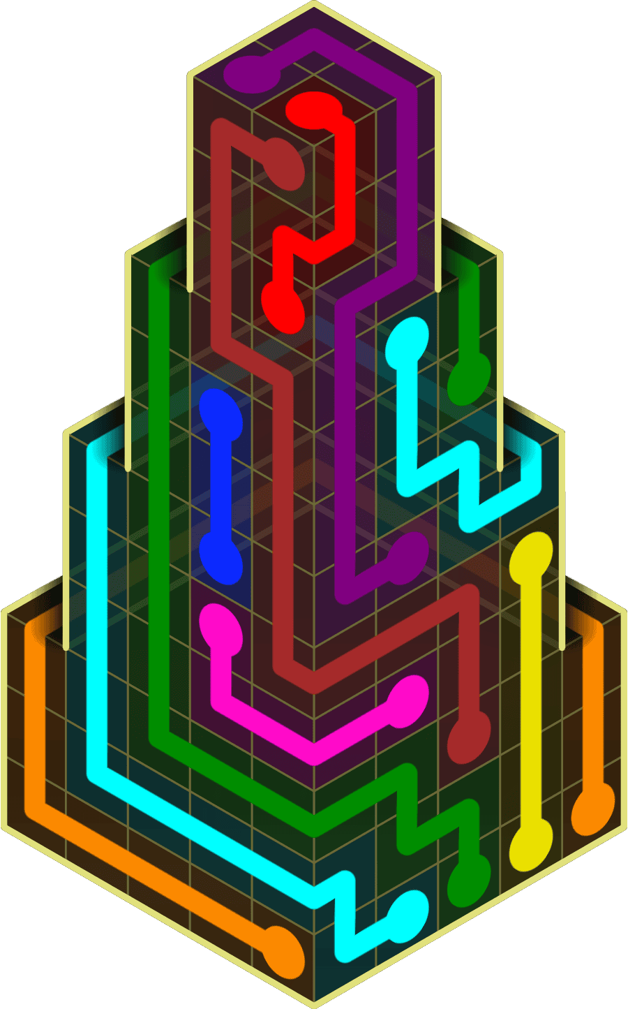 Flow Free Warps 2165 Solution