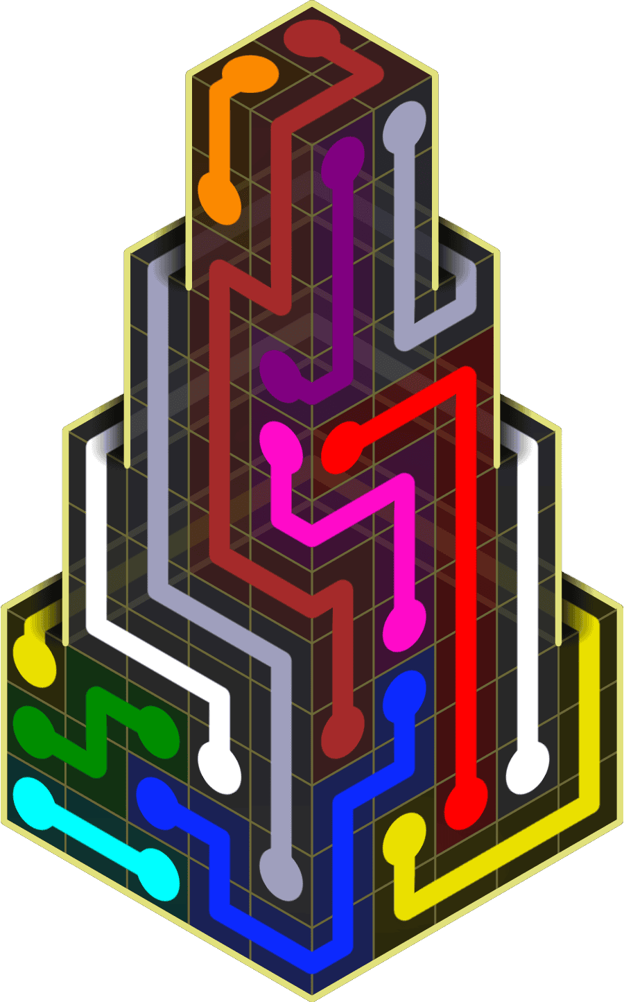 Flow Free Warps 2167 Solution