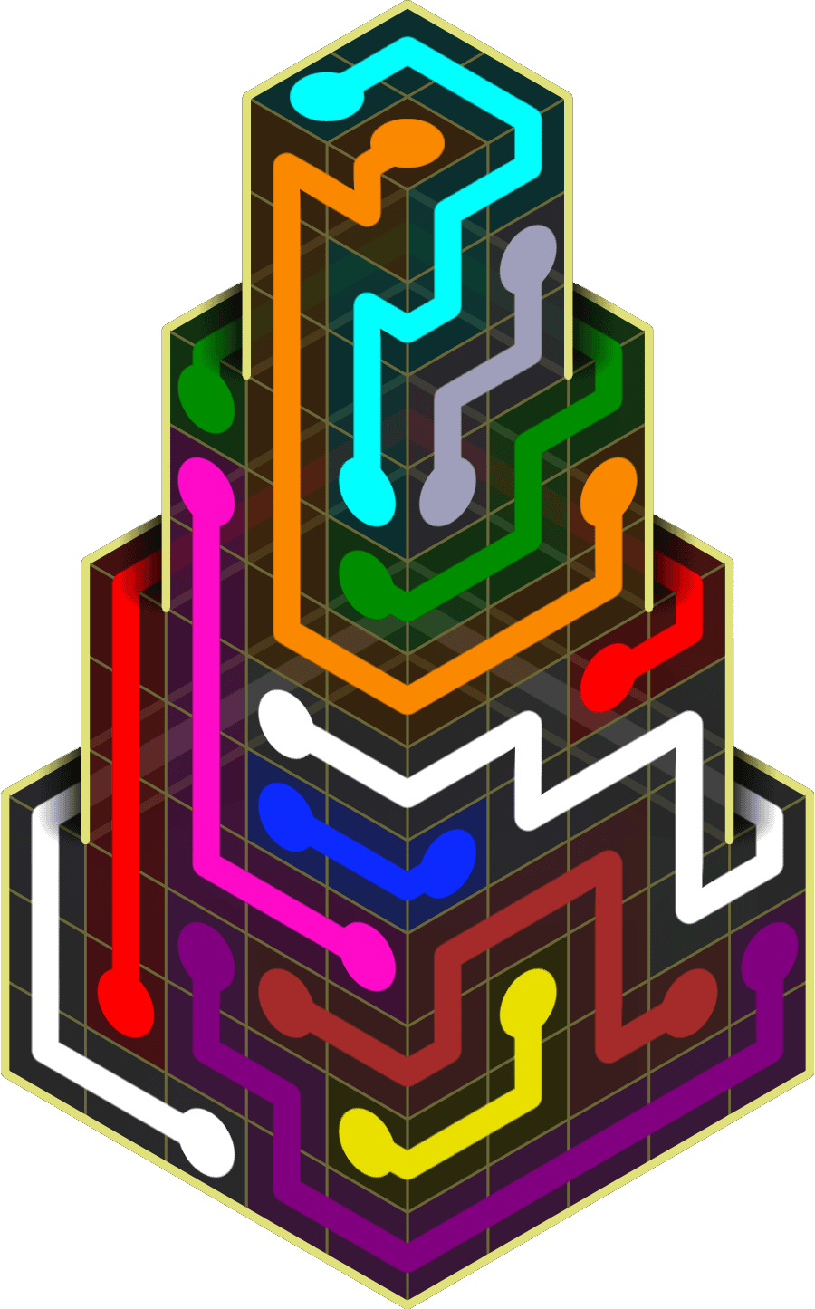 Flow Free Warps 2173 Solution