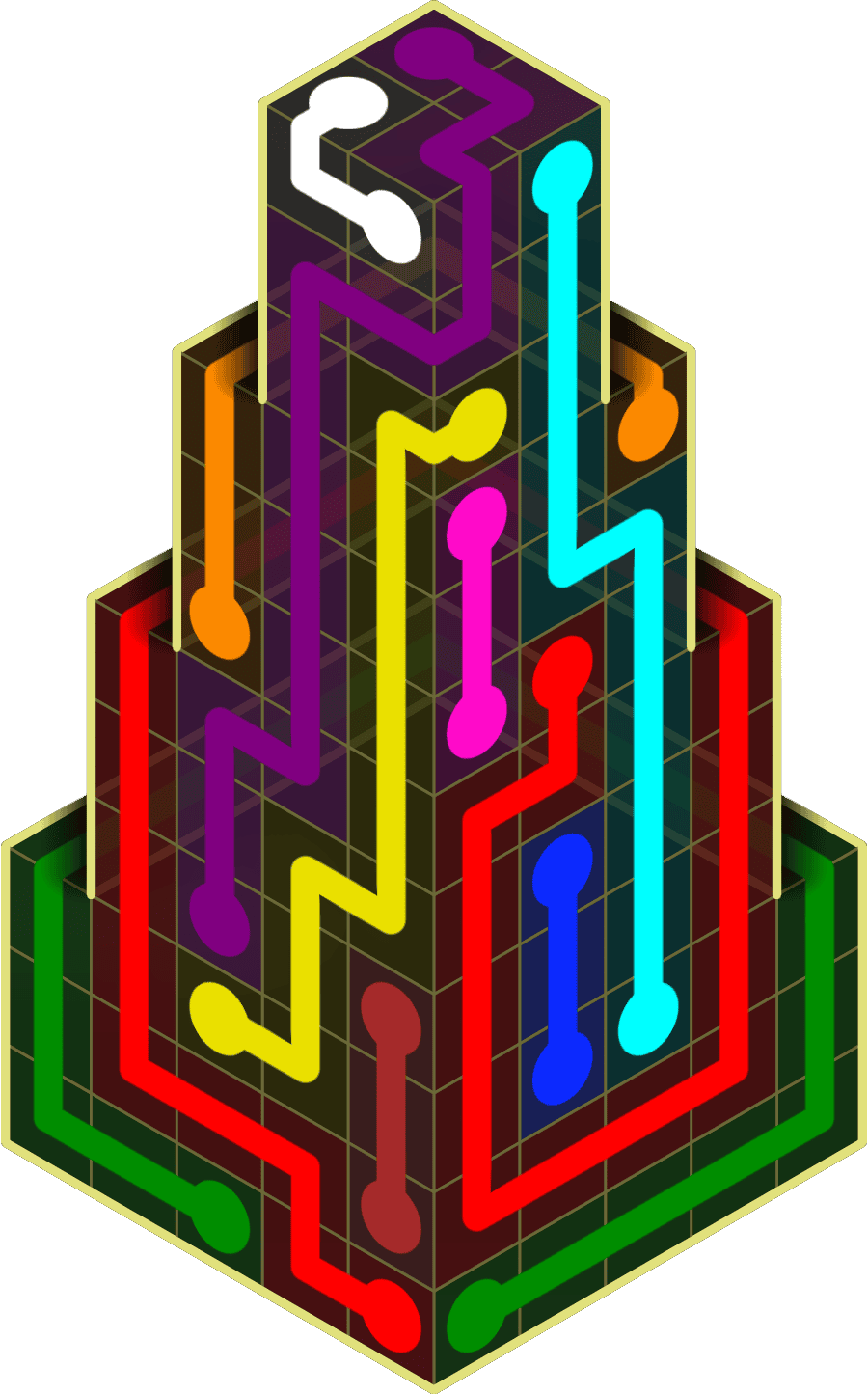 Flow Free Warps 2178 Solution