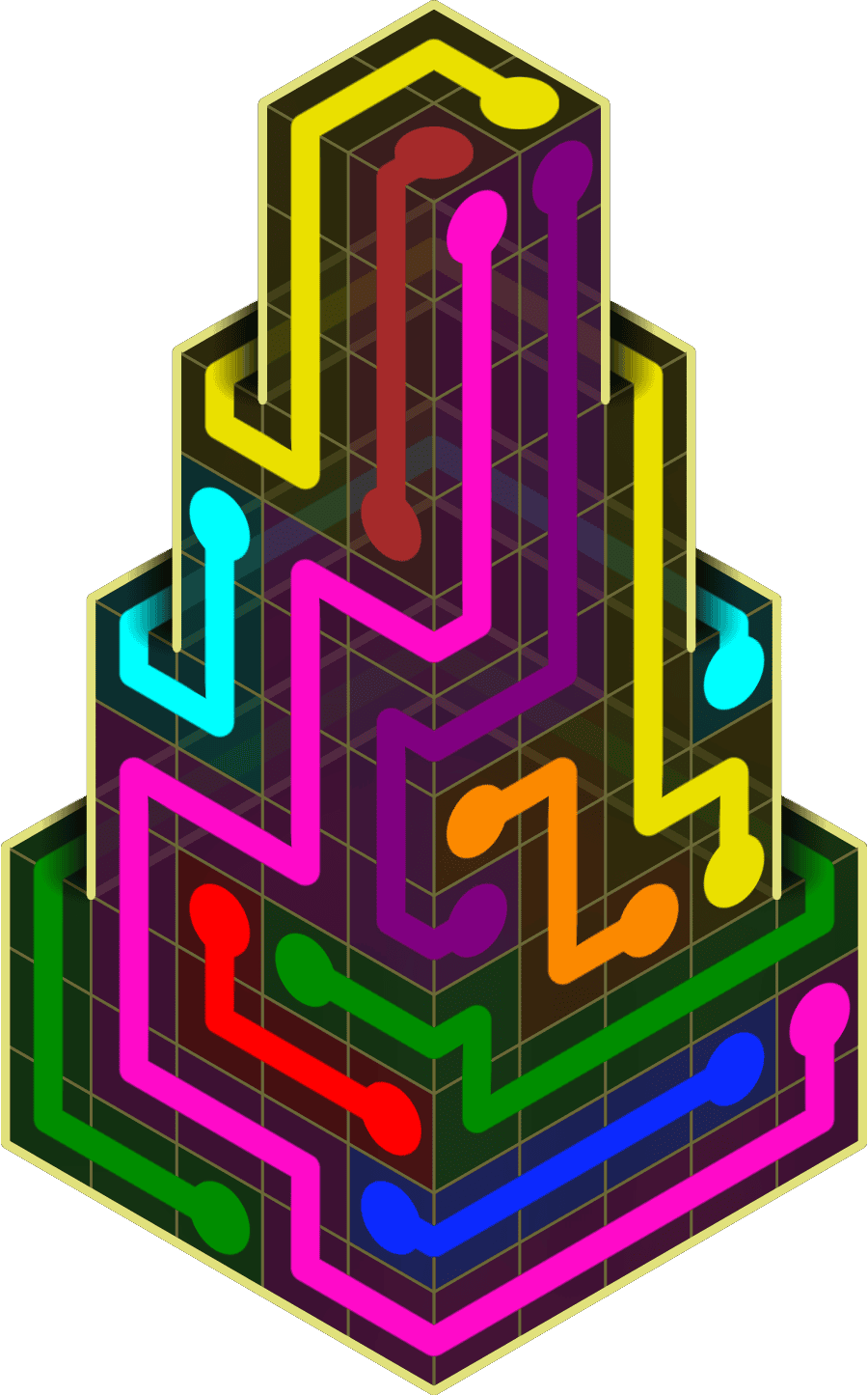 Flow Free Warps 2185 Solution