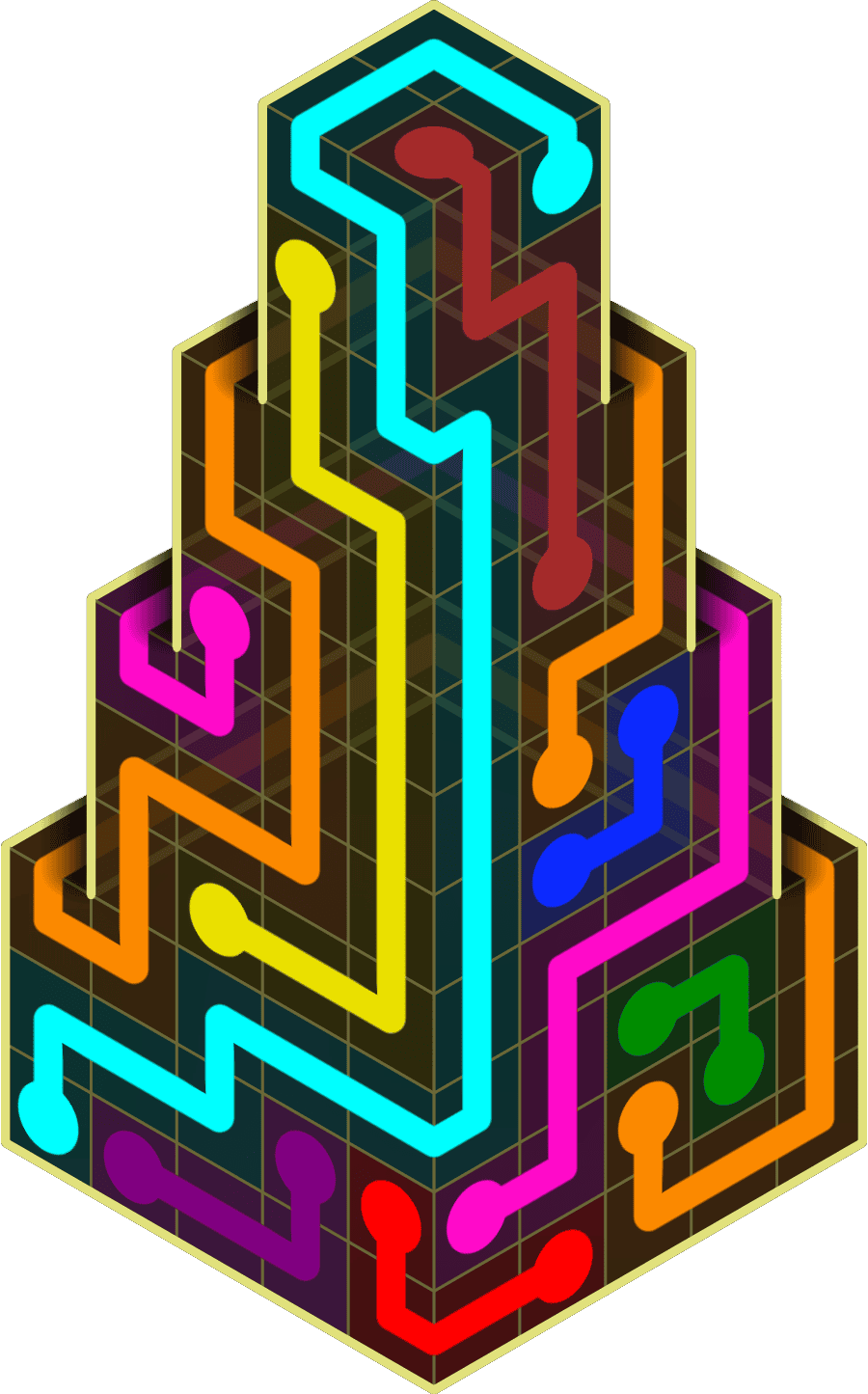 Flow Free Warps 2186 Solution