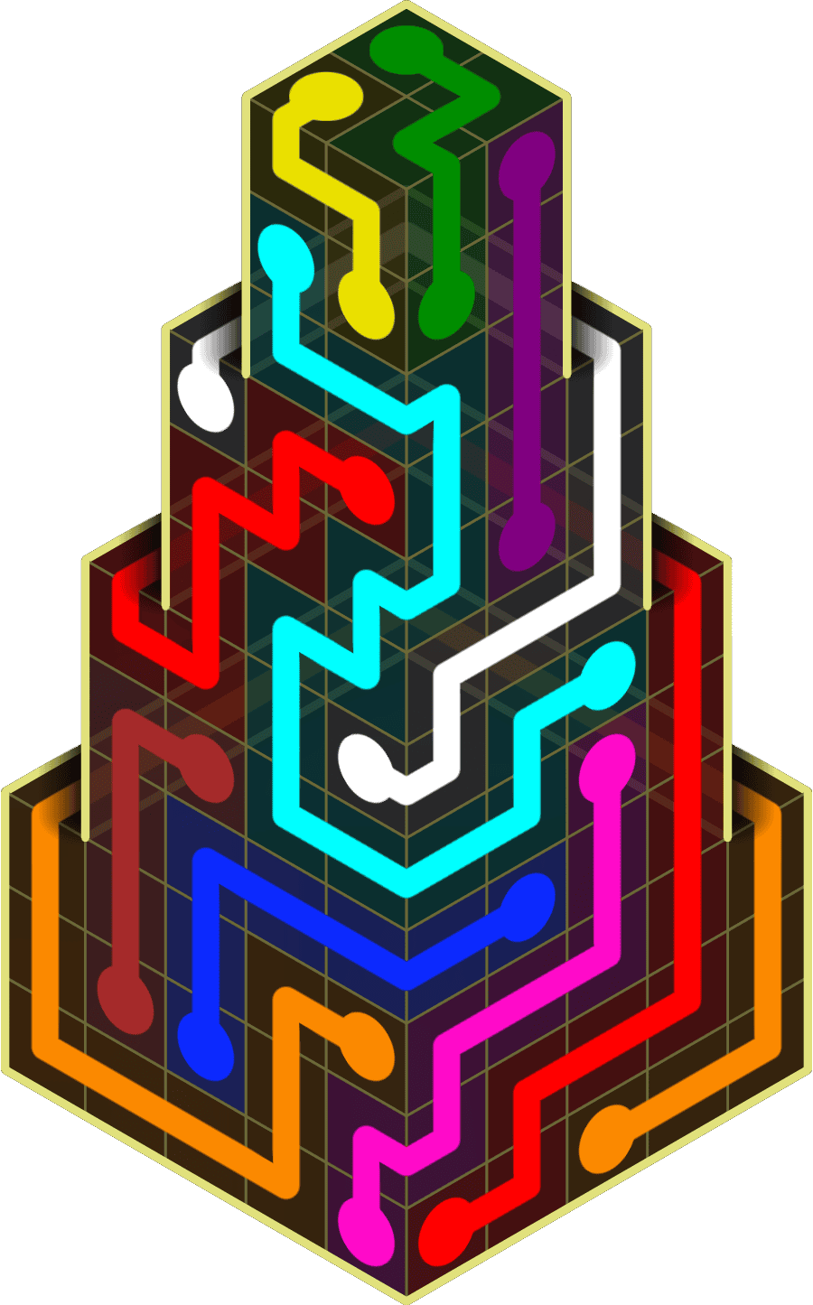 Flow Free Warps 2190 Solution