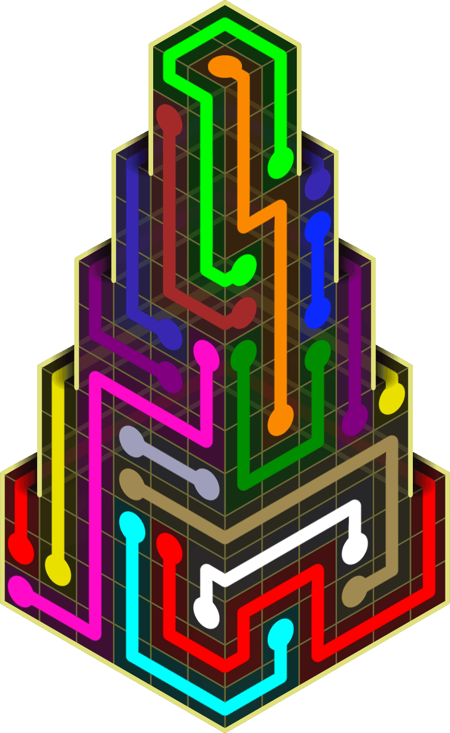 Flow Free Warps 2221 Solution