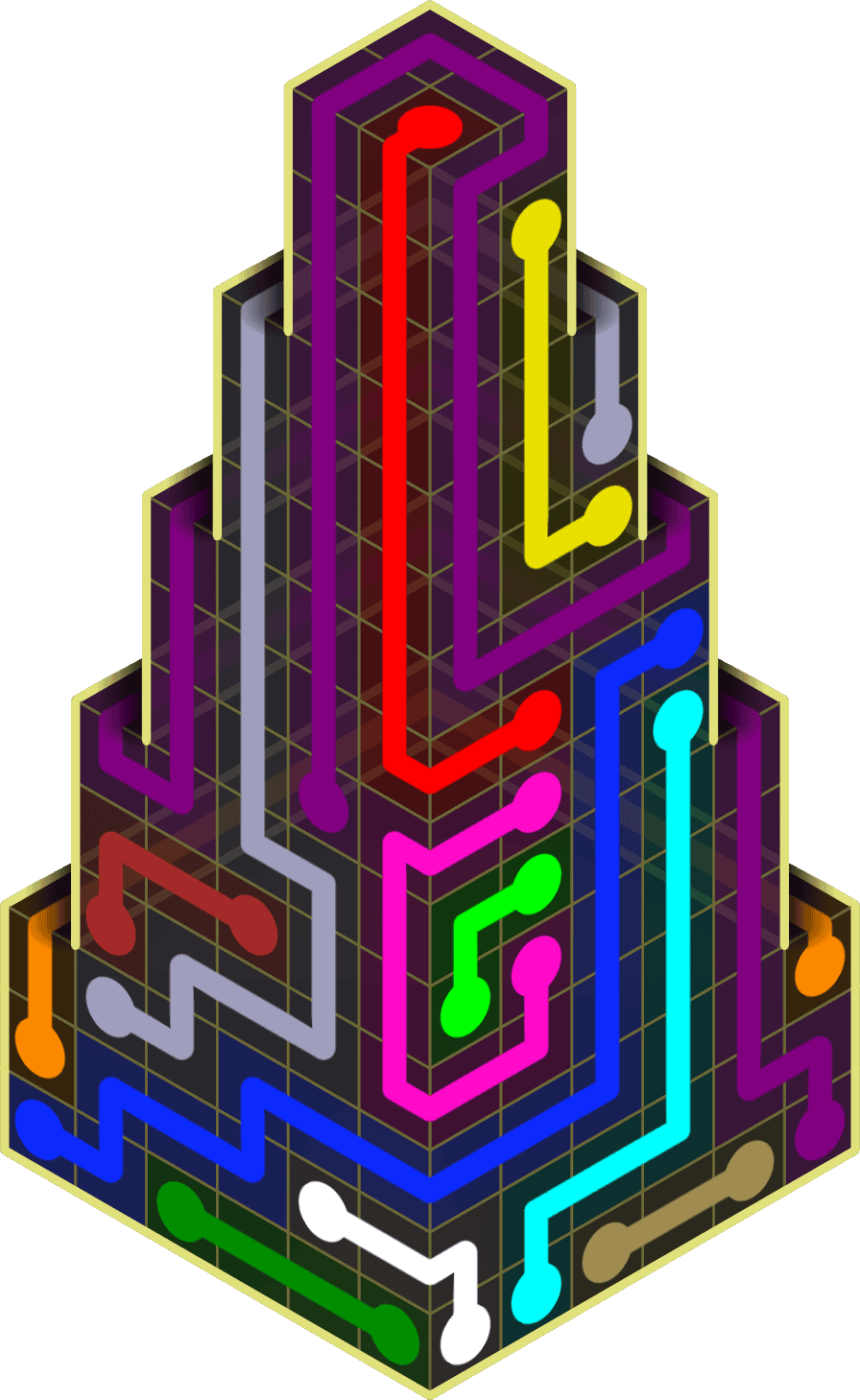 Flow Free Warps 2222 Solution