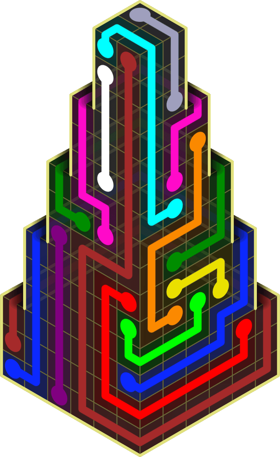 Flow Free Warps 2225 Solution