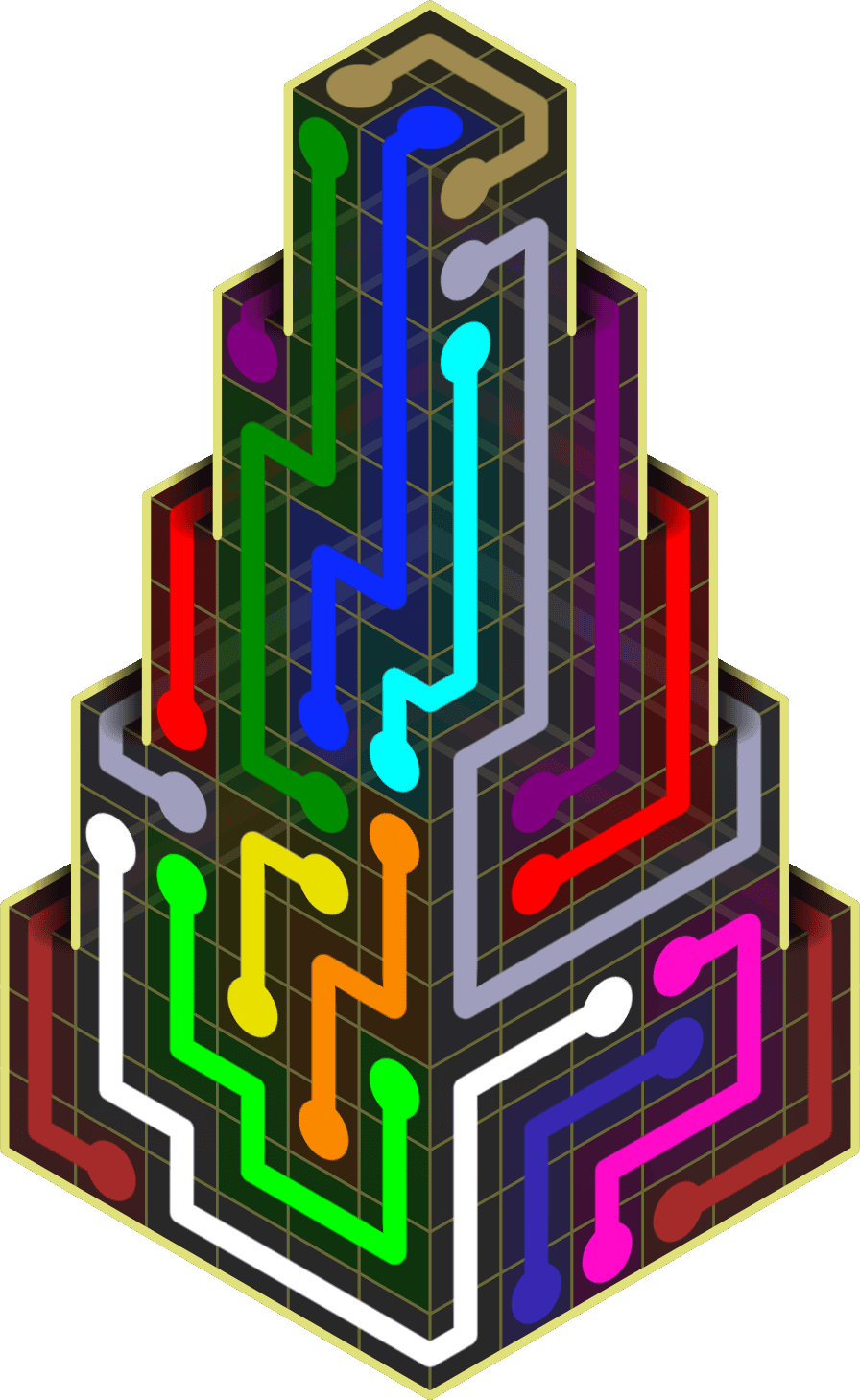 Flow Free Warps 2233 Solution