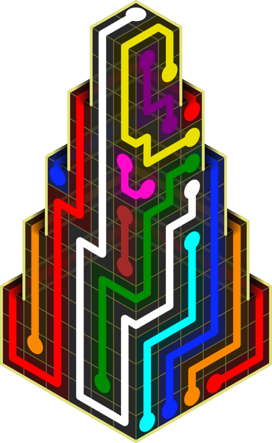 Flow Free Warps 2235 Solution