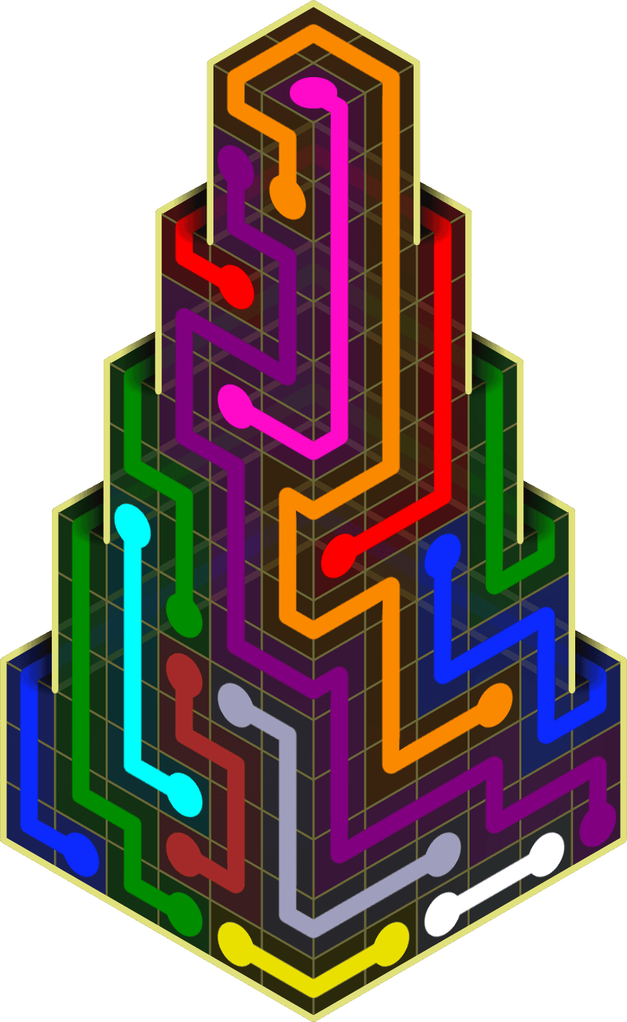 Flow Free Warps 2244 Solution