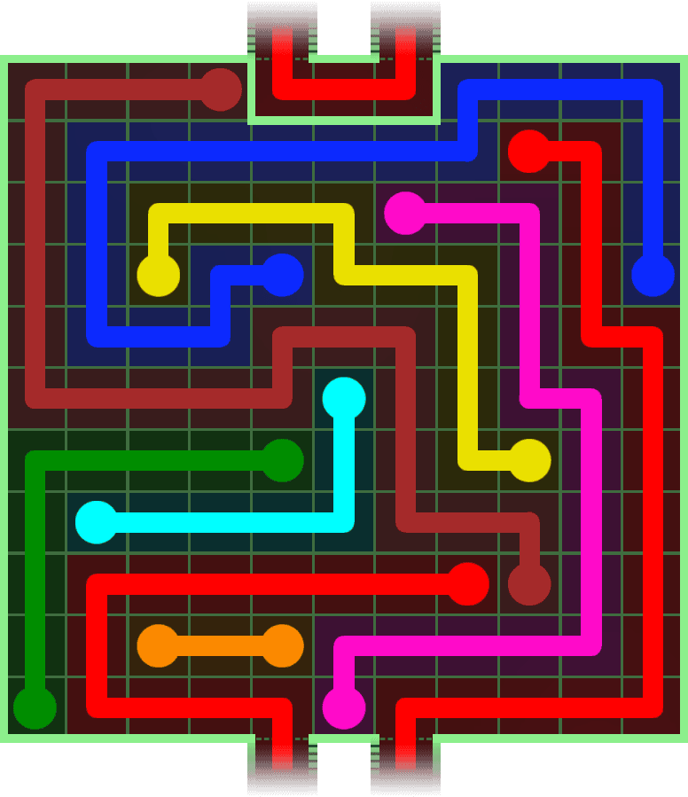 Flow Free Warps 3150 Solution