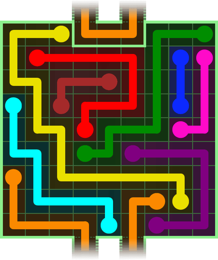 Flow Free Warps 3074 Solution