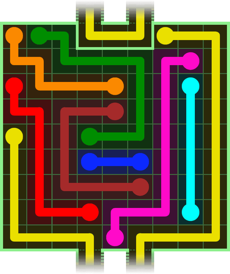 Flow Free Warps 3077 Solution