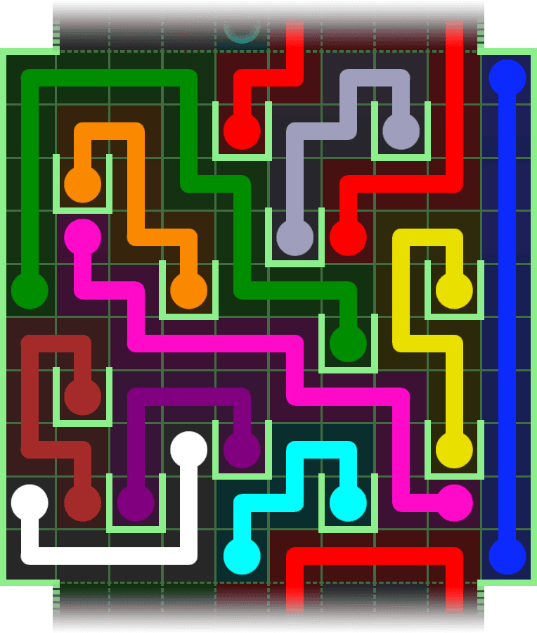 Flow Free Warps 2974 Solution