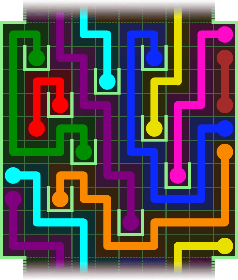 Flow Free Warps 2988 Solution