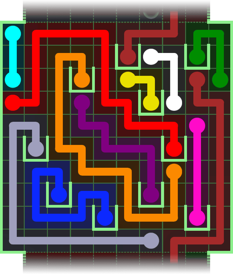 Flow Free Warps 2990 Solution