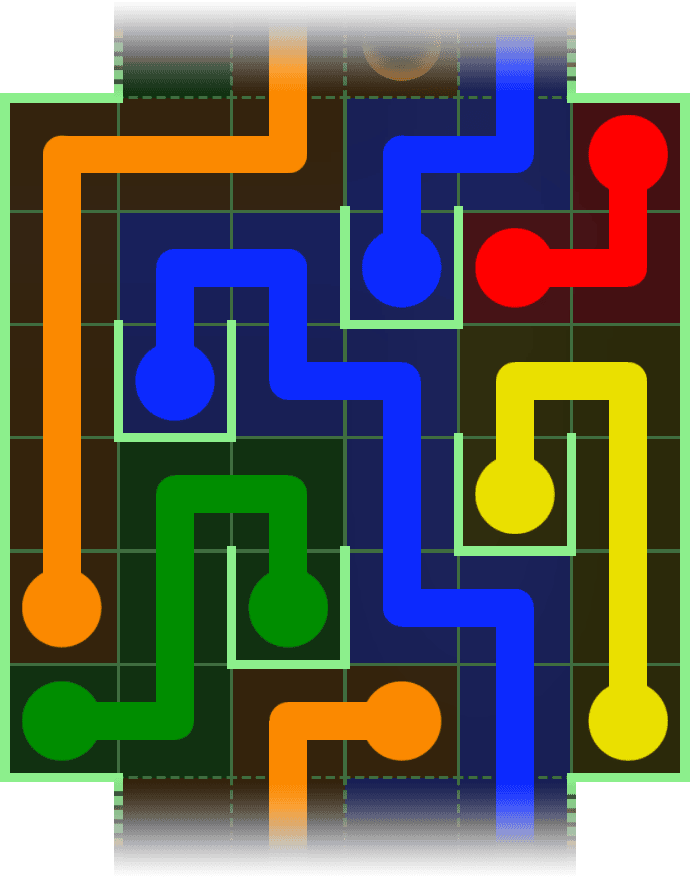 Flow Free Warps 2866 Solution