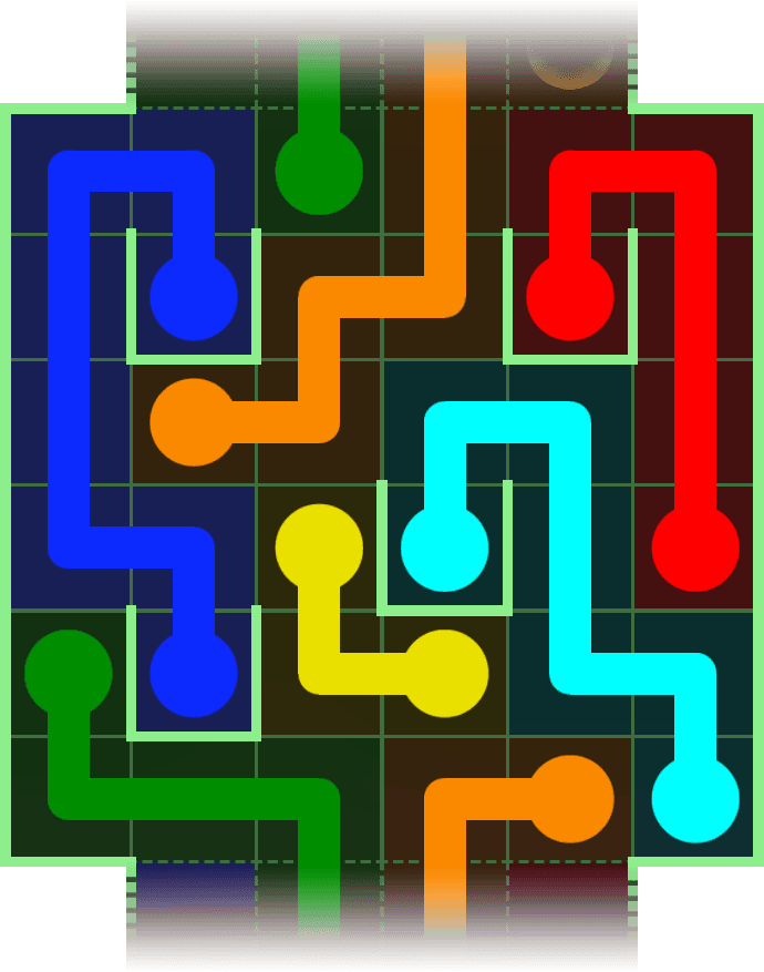 Flow Free Warps 2869 Solution