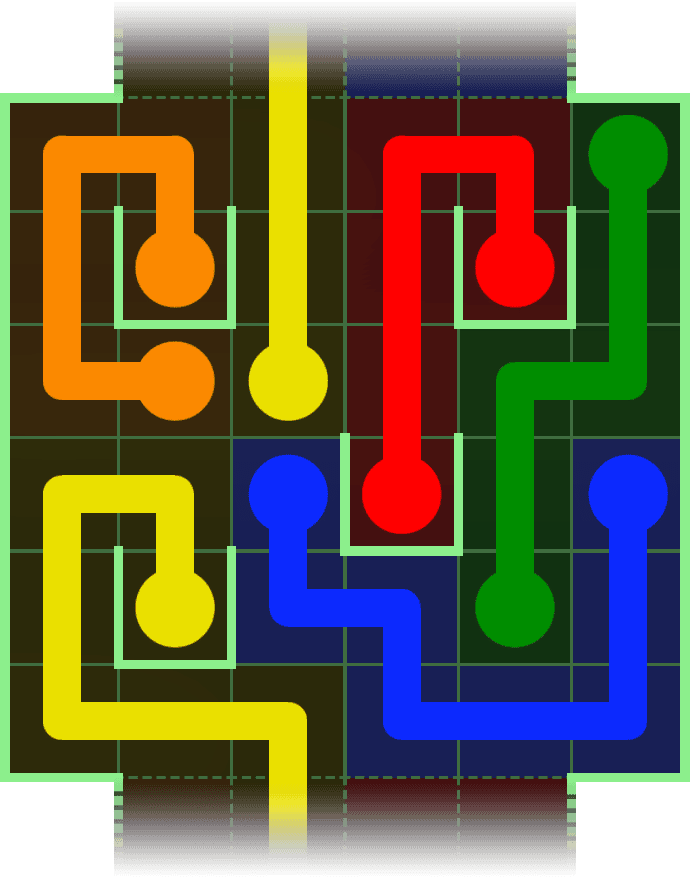 Flow Free Warps 2875 Solution