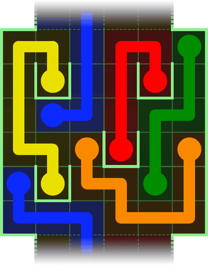 Flow Free Warps 2876 Solution