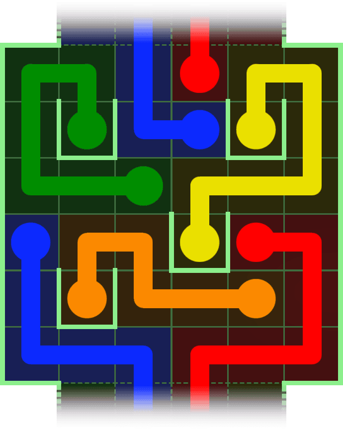 Flow Free Warps 2877 Solution