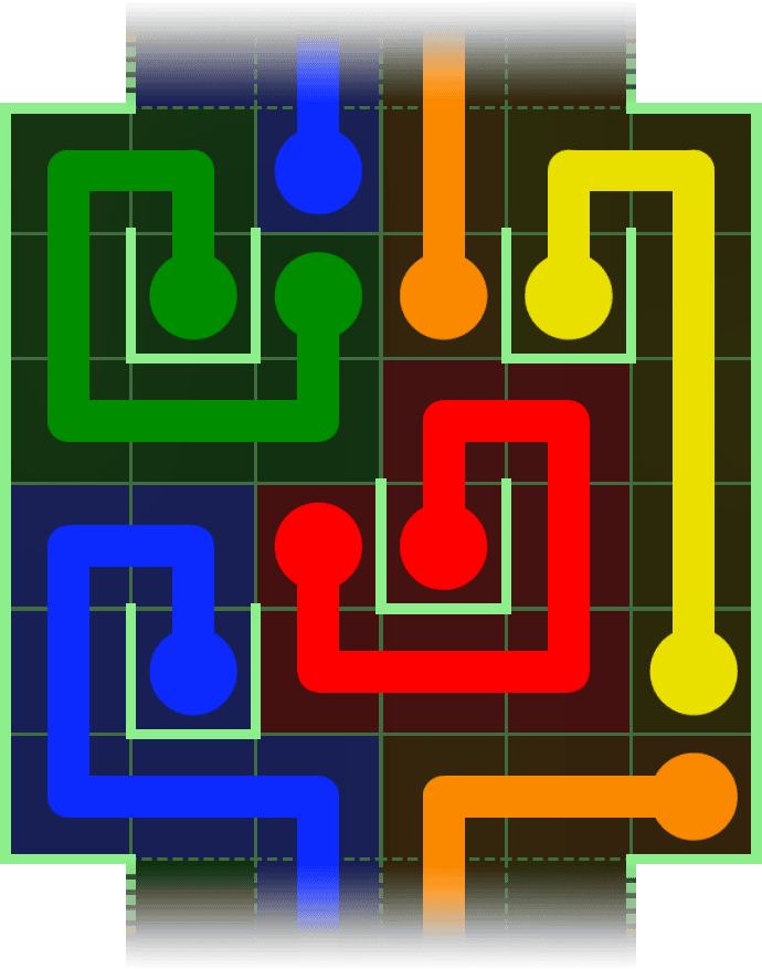 Flow Free Warps 2853 Solution