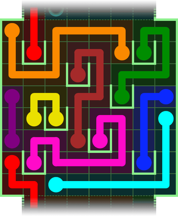 Flow Free Warps 2921 Solution