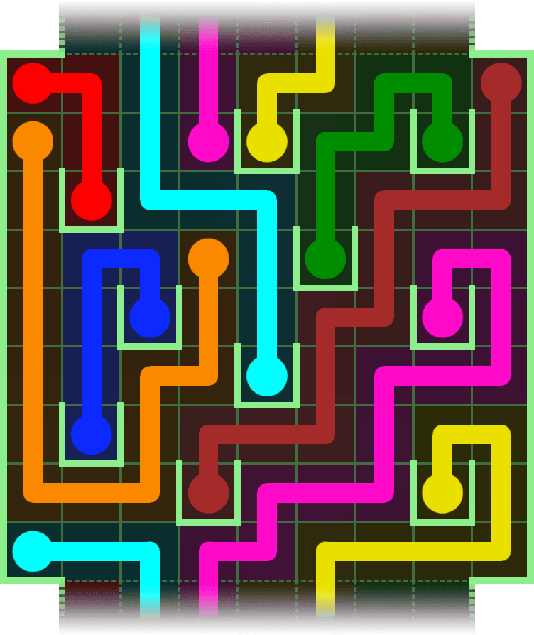 Flow Free Warps 2950 Solution