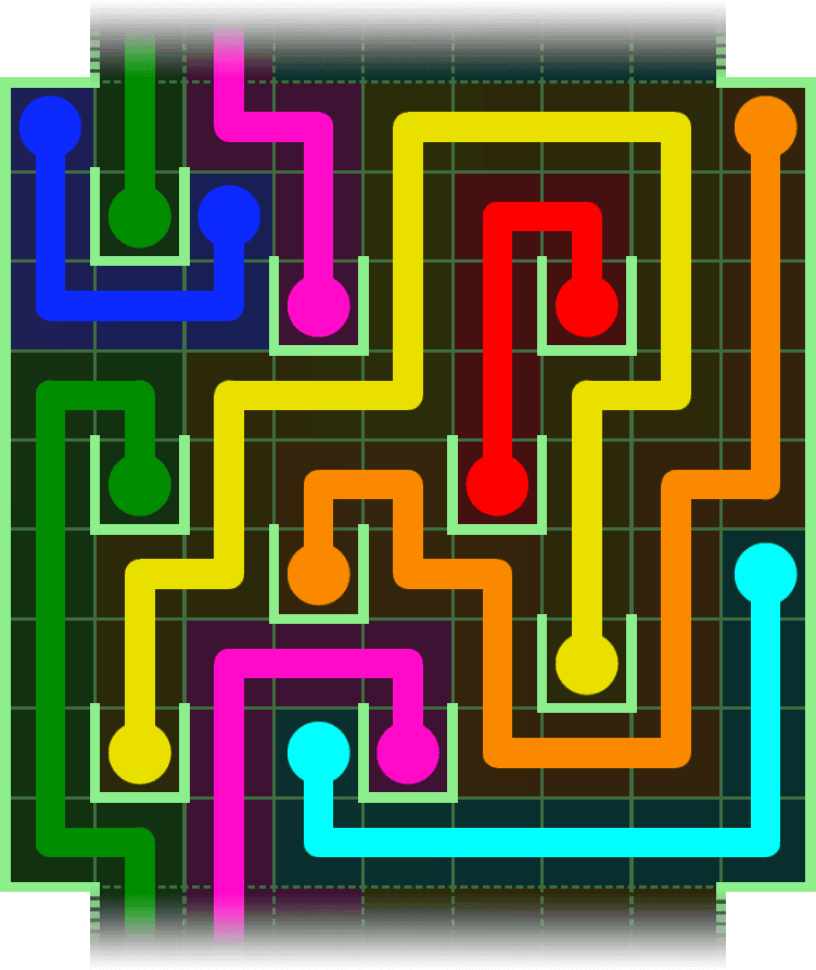 Flow Free Warps 2942 Solution